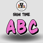 Sign Time 18 Inch GLITTER ALPHABET Set