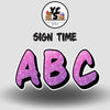 Sign Time 18 Inch GLITTER ALPHABET Set