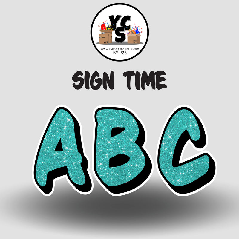 Sign Time 23 Inch GLITTER ALPHABET Set