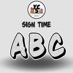 Sign Time 23 Inch GLITTER ALPHABET Set