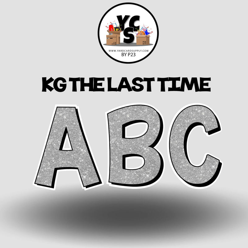 KG The Last Time 18 Inch GLITTER  ALPHABET SET