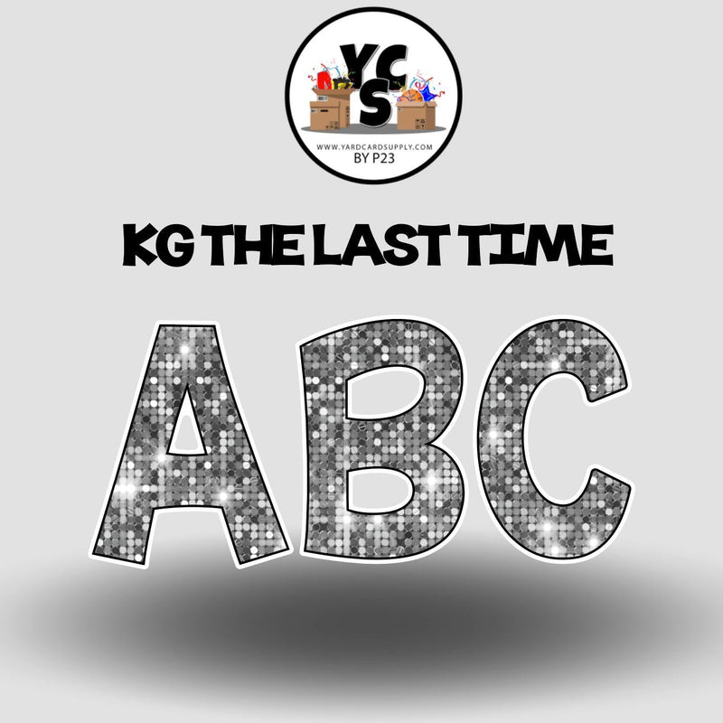KG The Last Time 18 Inch SPARKLE ALPHABET Set