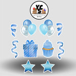 Baby Blue Happy Birthday Set Sparkle