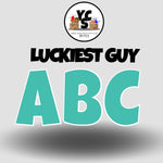 LUCKY GUY 23 Inch SOLID ESSENTIAL LETTER & NUMBER Set