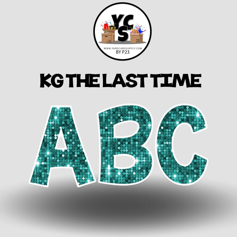KG The Last Time 18 Inch SPARKLE ALPHABET Set