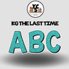 KG The Last Time 18 Inch GLITTER  ALPHABET SET