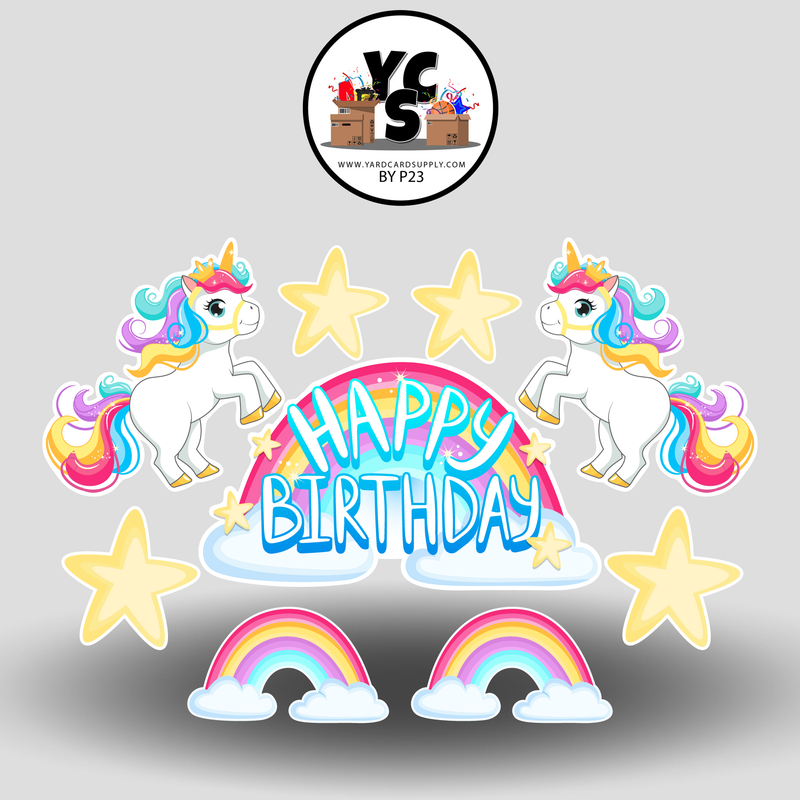 YCS FLASH® and Flair Unicorn Happy Birthday