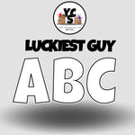LUCKY GUY 18 Inch SOLID Vowel & Consonant Set