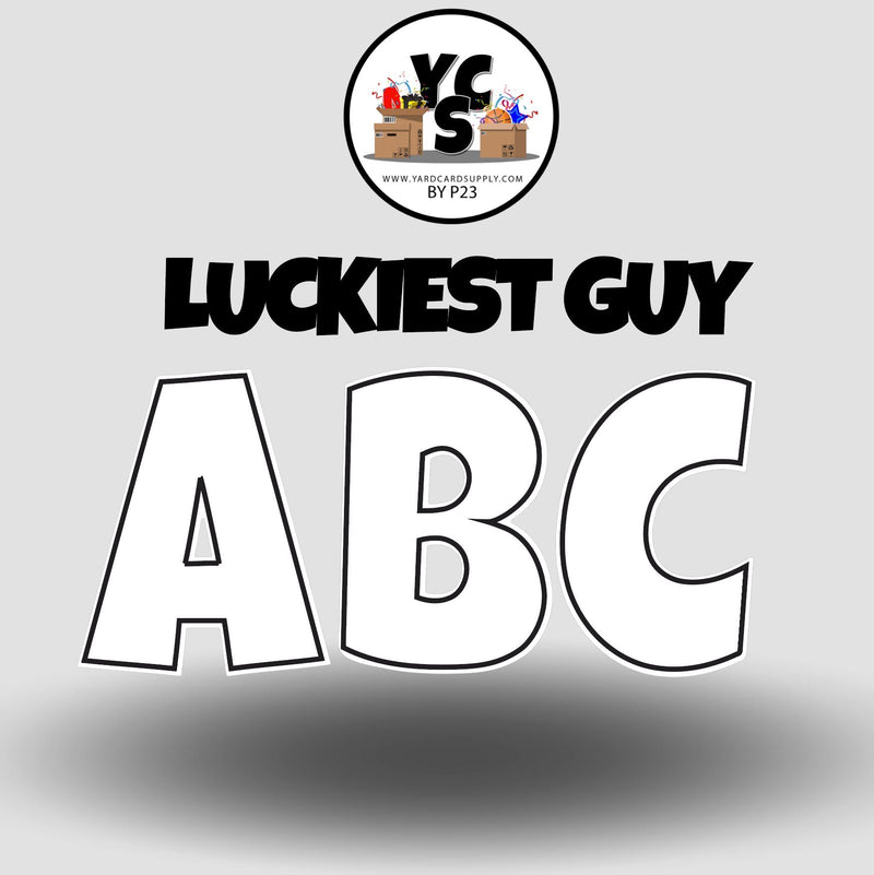 LUCKY GUY 18 Inch SOLID Vowel & Consonant Set
