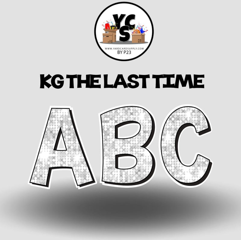 KG The Last Time 23 Inch SPARKLE ESSENTIAL LETTER & NUMBER Set