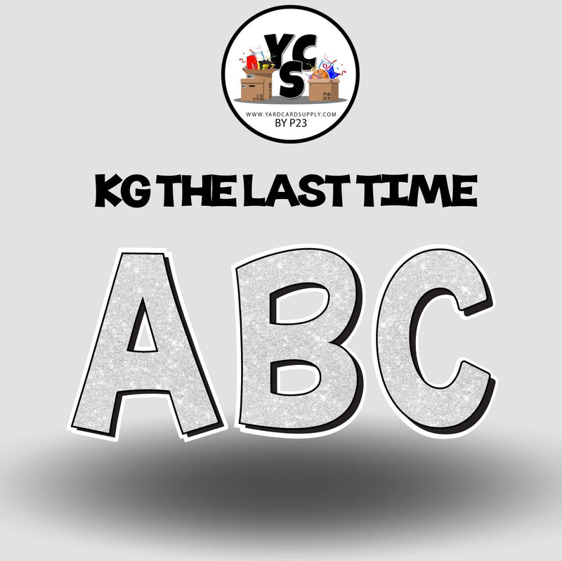 KG The Last Time 23 Inch GLITTER CONSONANT Set