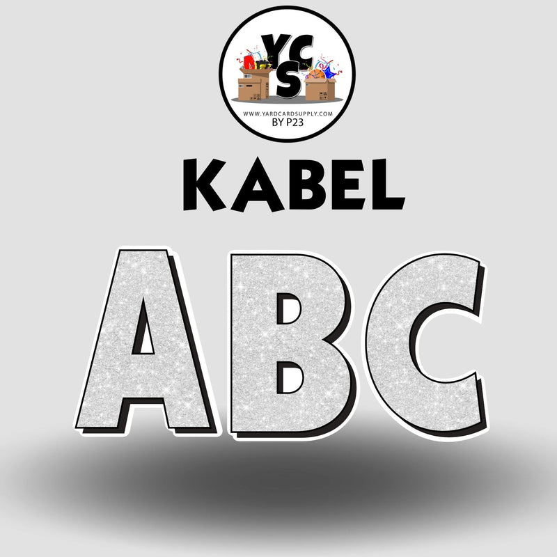 KABEL 23 Inch GLITTER VOWEL Set