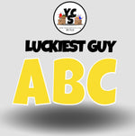 LUCKY GUY 18 Inch SOLID Vowel & Consonant Set