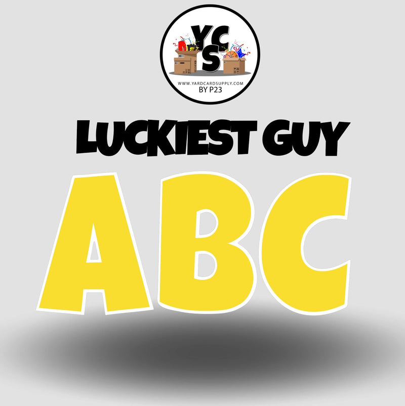 LUCKY GUY 18 Inch SOLID Vowel & Consonant Set