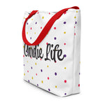 CARDIE LIFE All-Over Print Large Tote Bag