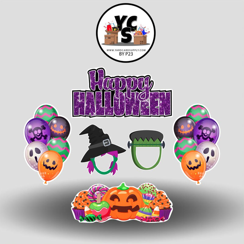 YCS FLASH® Happy Halloween Theme and Photo Prop Set